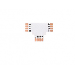RGB LED szalag csatlakozó - T - CN13 - 10mm - 4pin