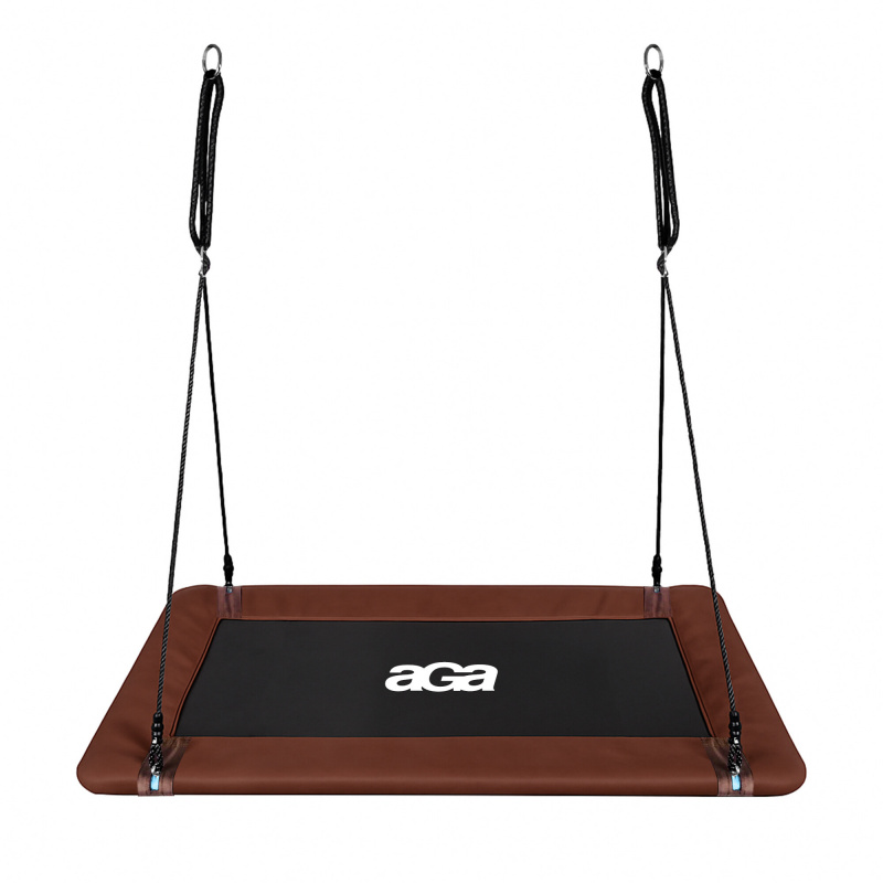 Aga Függő hintaszék téglalap alakú 150x79 cm Barna