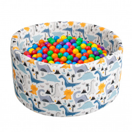 Aga Száraz medence 90x40 cm labdákkal Dinoszauruszok