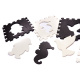 Aga Kontrasztos hab puzzle 30 x 30 cm, 25 db Fekete-krémszínű