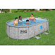 BESTWAY Power Steel Swim Vista medencés ablak 427x250x100 14x8FT 7in1