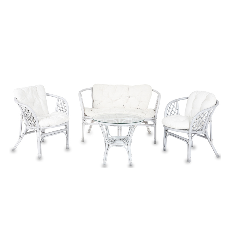 Aga Rattan kanapé garnitúra  szett BAHAMA Silver
