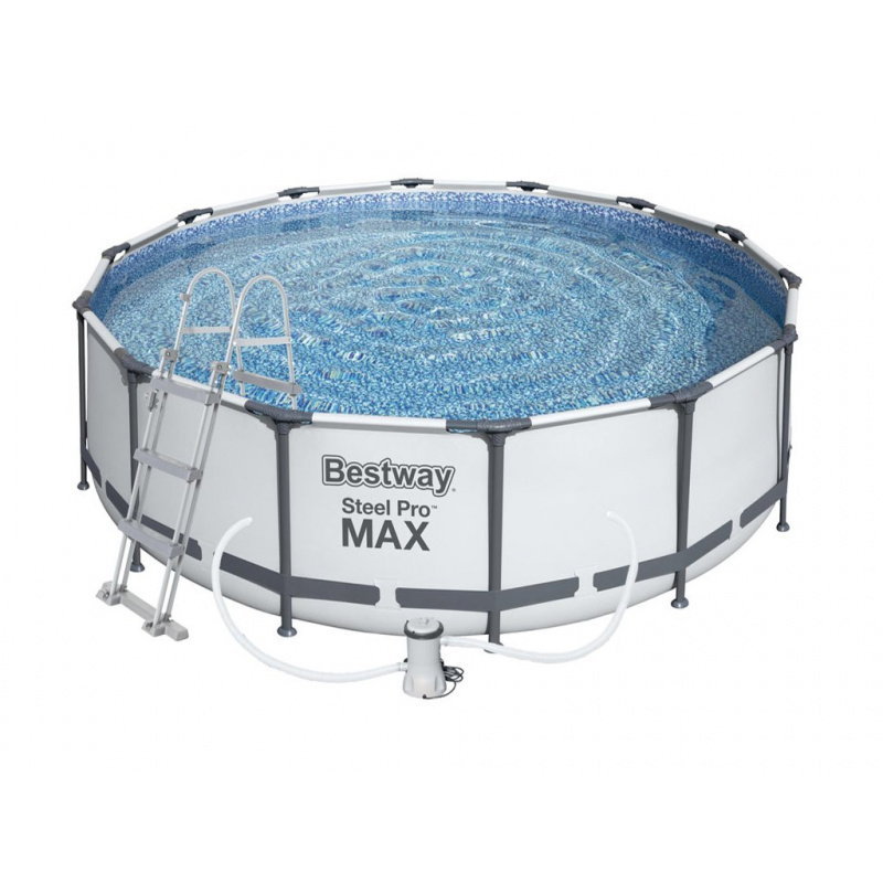 Bestway Steel Pro Max 3,66 x 1 m + Patrongyertyás szűrő + létra 56418