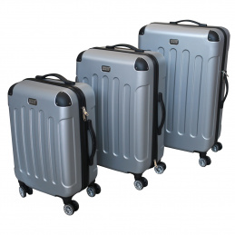 Linder Exclusiv bőröndkészlet  LUXURY MC3001 S,M,L ezüst