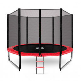 Aga SPORT PRO Trambulin 305 cm Piros + védőháló + létra