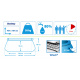 Bestway Fast Set medence  4,57 x 1,07 m 57294 + szűrőbetétes szűrés