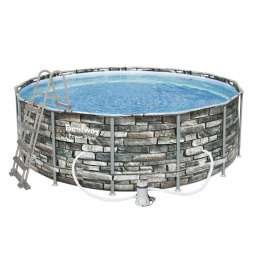 Bestway Steel Power Stone medence  4,27 x 1,22 m 56993 + tartozékok