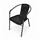 Aga Kerti szék RATAN Szürke/Fekete
