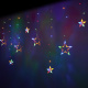 Aga LED Fényfüggöny Csillagok 2,5 m 138 LED Színes