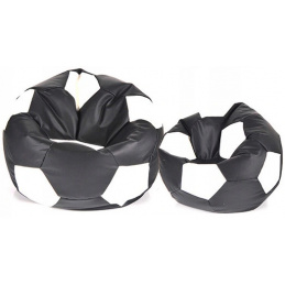 Aga kanapé táska BALL XXXL Fehér - Fekete + lábtartó