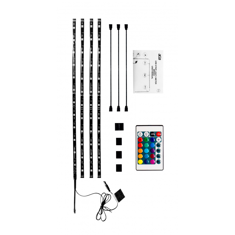 Aga RGB LED szalag a TV mögé 4x50 cm