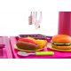 Aga4Kids műanyag játékkonyha KITCHEN 008-82 rózsaszínű