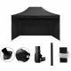 Aga összecsukható ollós szerkezetű sátor PARTY 3x4,5m fekete