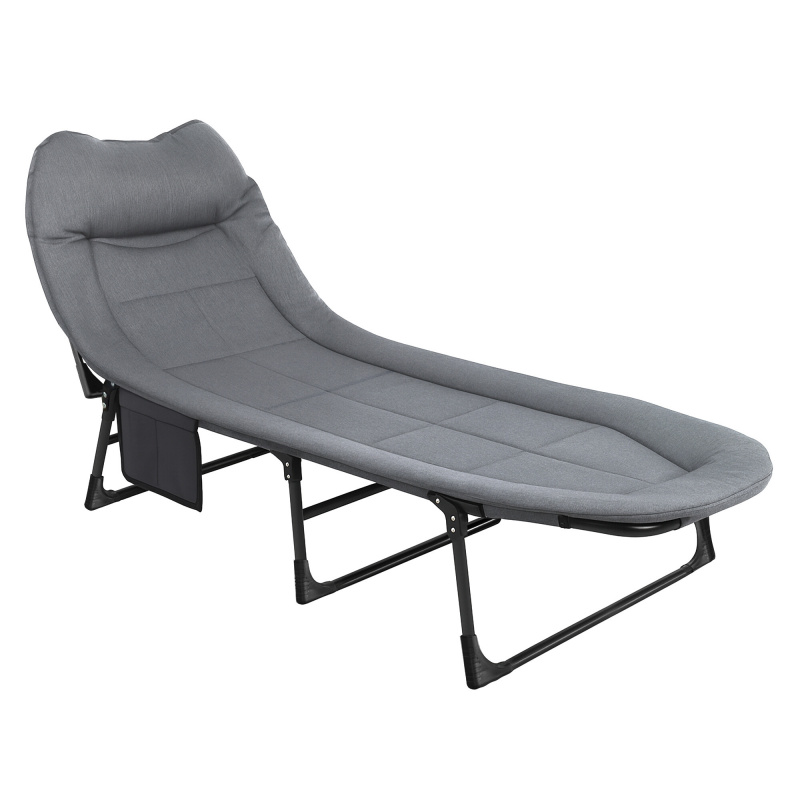 Aga Kemping összecsukható napozóágy Szürke