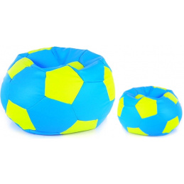 Aga Ülőtáska BALL XXXL Világoszöld - Világoskék + lábtartó