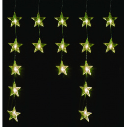 Linder Exclusiv Karácsonyi fényfüggöny Csillagok 40 LED Meleg fehér
