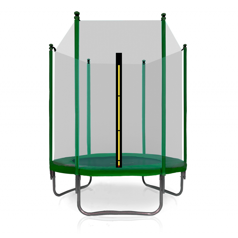 Aga SPORT TOP Trambulin 150 cm Sötétzöld + védőháló