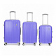 Linder Exclusiv bőröndkészlet  COLOR ALUMINUM MC3058 S,M,L lila