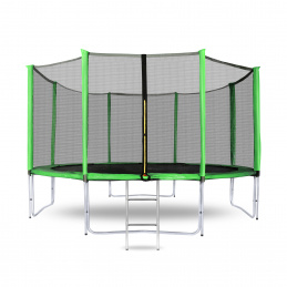 Aga SPORT PRO Trambulin 366 cm Világoszöld + védőháló + létra