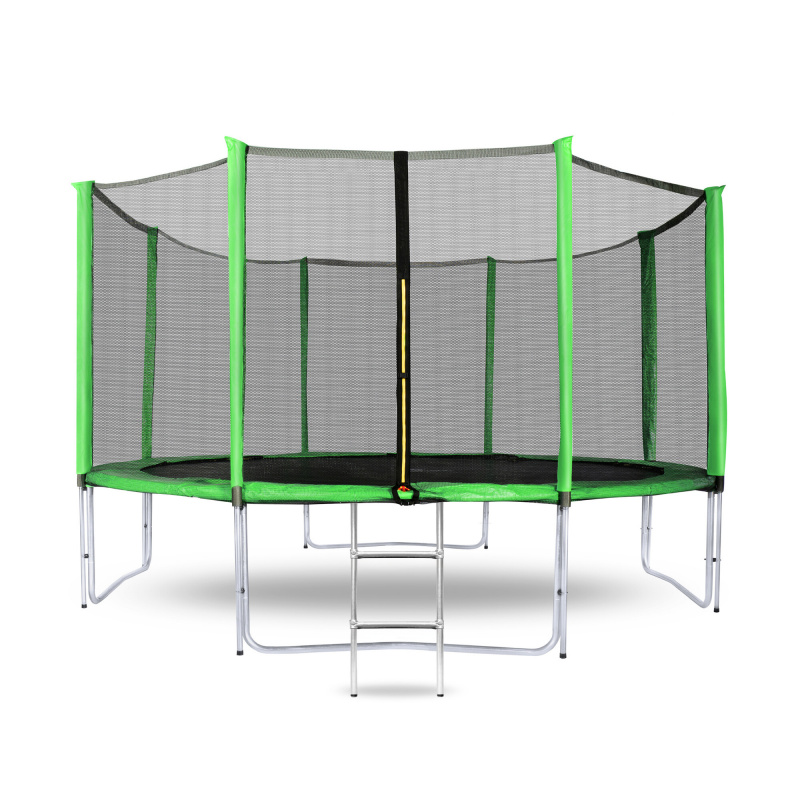 Aga SPORT PRO Trambulin 366 cm Világoszöld + védőháló + létra