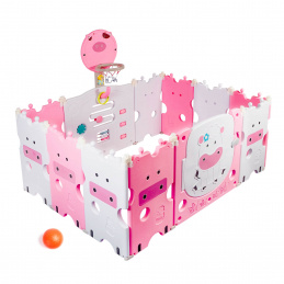 Aga4Kids Gyerek műanyag járóka 118x150x64 cm Rózsaszín Aga4Kids Gyerek műanyag járóka 118x150x64 cm Rózsaszín