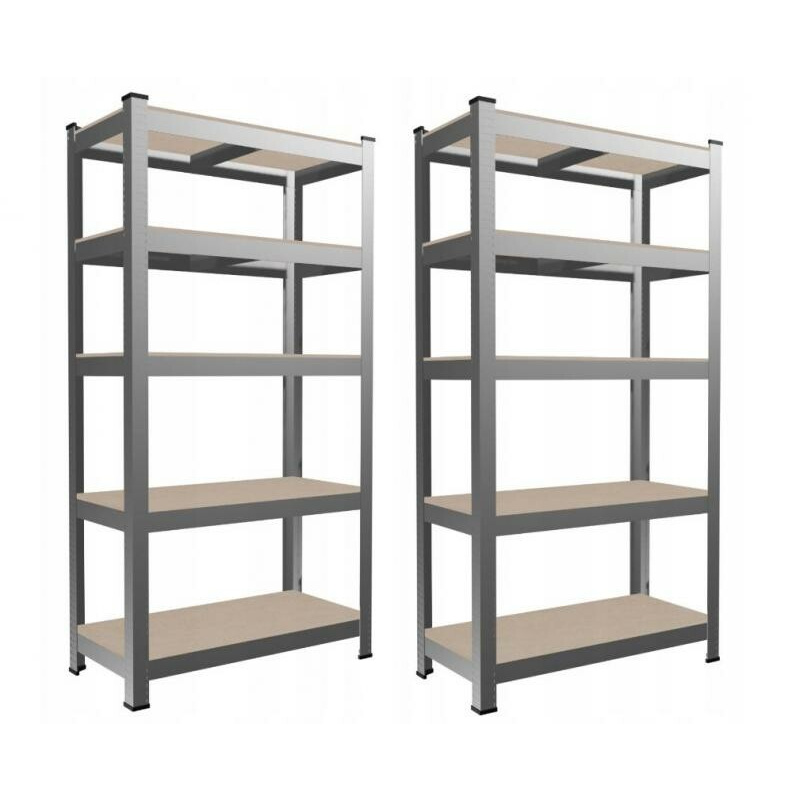 Aga 2x Fém polc 180x90x30 cm 5 polc