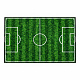Aga4Kids gyerekszőnyeg futballpálya 100×50 cm