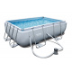 Bestway Power medence, acélkeretes  2,82 x 1,96 x 0,84 m 56629 + szűrőbetétes szűrés