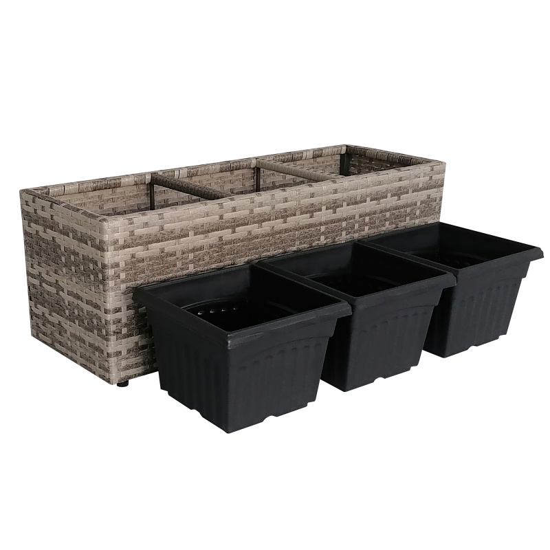 Aga Rattan virágtartó 81x27x27 cm