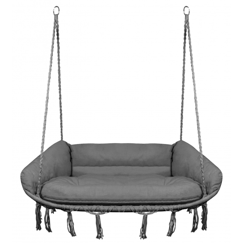 Aga Kétszemélyes függő hintaszék Sötétszürke