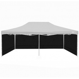 Aga Oldalfalak eladó standhoz 3x6m Fekete