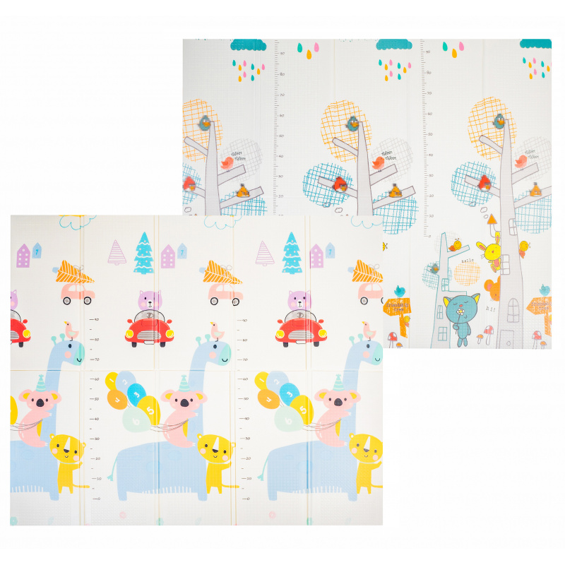 Aga4Kids Összecsukható habszivacs gyerek játszószőnyeg 200x180 cm MR134