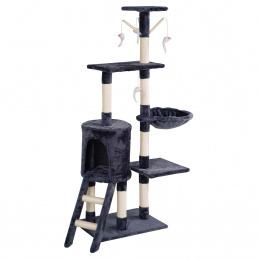 Aga Macskakaparófa 47x35x136 cm Sötétszürke Aga Macskakaparófa 47x35x136 cm Sötétszürke