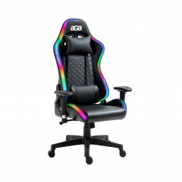 Aga Játék szék RGB világítással Fekete