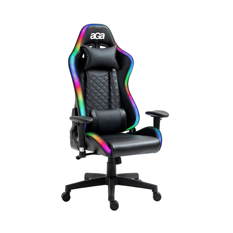 Aga Játék szék RGB világítással Fekete