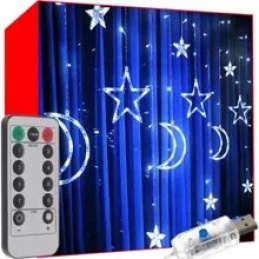 LED függöny 138 hideg fehér USB KS19756