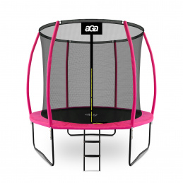 Aga SPORT EXCLUSIVE trambulin 250 cm rózsaszín + védőháló + létra
