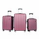 Aga Travel MR4652 bőröndszett bordó