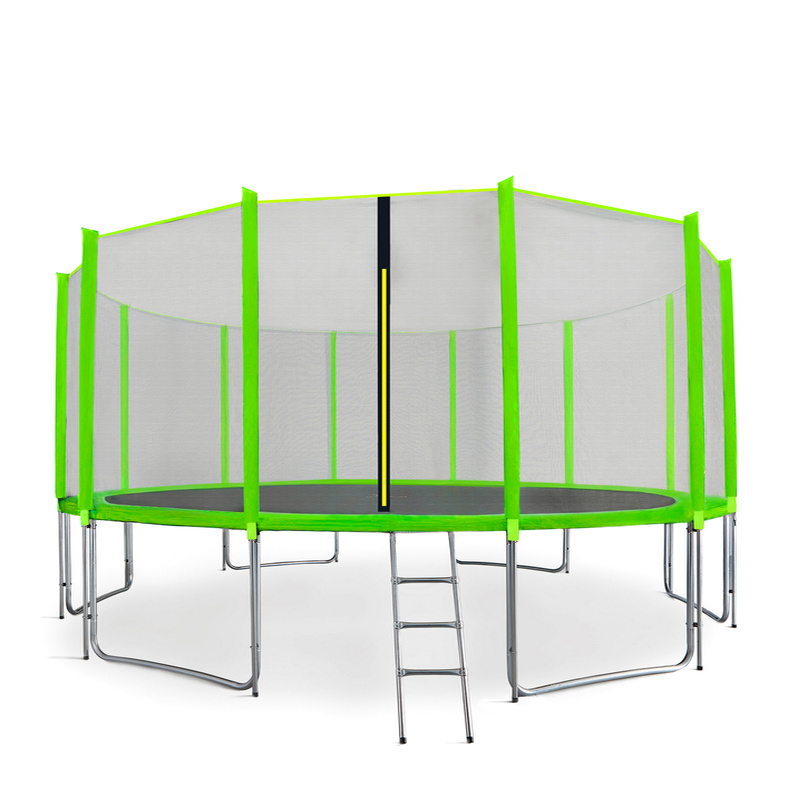 Aga SPORT PRO Trambulin 500 cm Világoszöld + védőháló + létra + cipőzseb