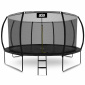 Aga SPORT EXCLUSIVE Trambulin 430 cm Fekete + védőháló + létra