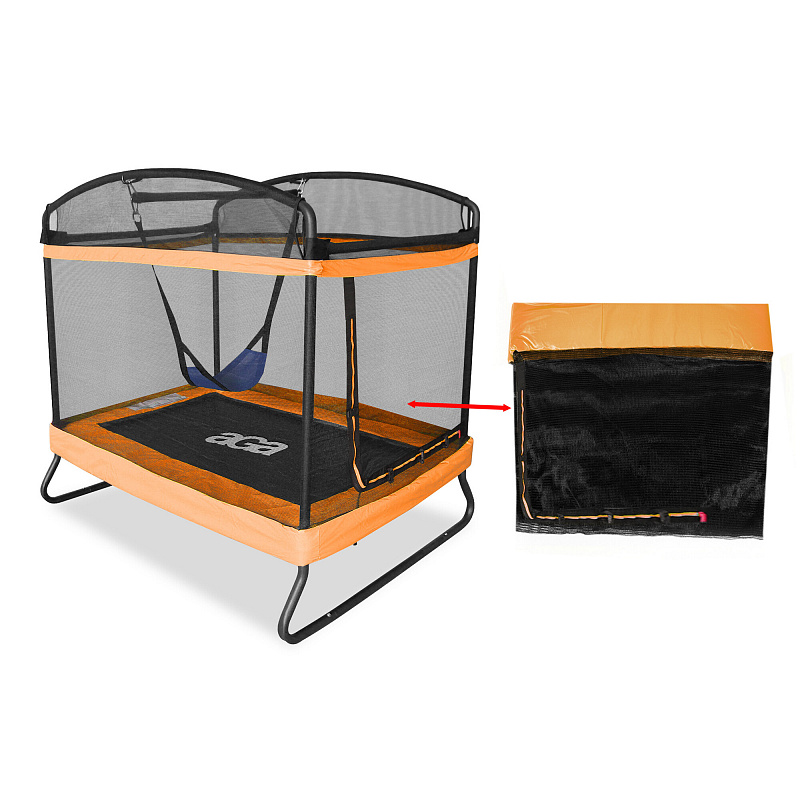 Aga Védőháló téglalap alakú trambulinhoz 122x183 cm Narancssárga
