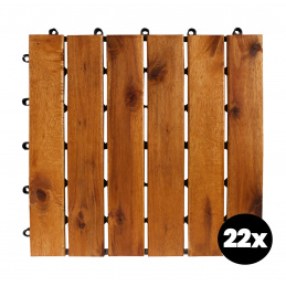 Linder Exclusiv Akácfa teraszlapok 30x30 cm 22 db