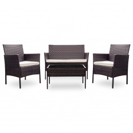 Aga Kerti rattan garnitúra MR7819 Sötétbarna