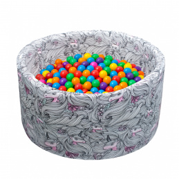 Aga Száraz medence 90x40 cm labdákkal Egyszarvú