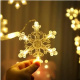 Fényfüggöny hópehely, csillagok 138 LED, USB, távirányító, meleg fehér ISO 19746