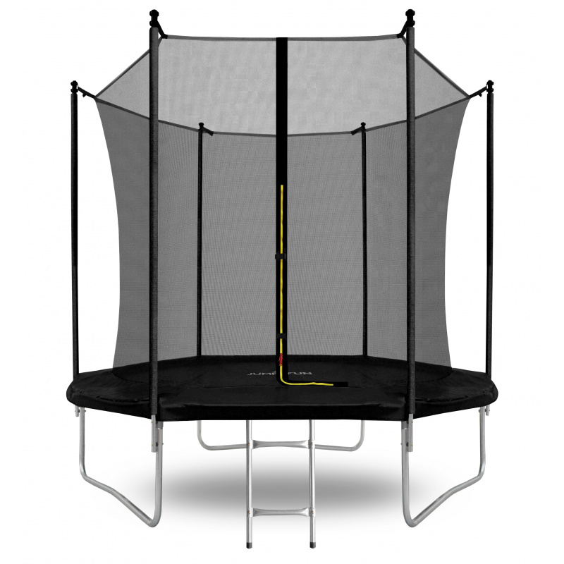 Aga SPORT FIT Trambulin 250 cm Fekete + belső védőháló + létra