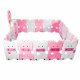 Aga4Kids Gyerek műanyag járóka 223x192x64 cm Rózsaszín