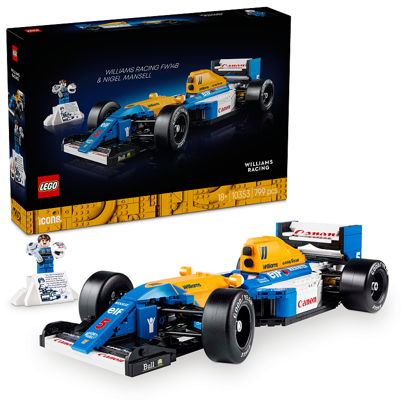 LEGO® Icons 10353 Williams Racing FW14B és Nigel Mansell