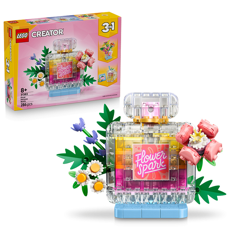 LEGO® Creator 3in1 31383 Parfümös üveg és virágos dekoráció
