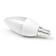 LED izzó C37 - E14 - 3W - 270 lm - hideg fehér